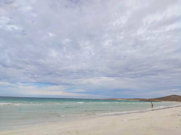 Playa Tecolote en La Paz, Baja California Sur Paisaje de la playa mexicana Tecolote, en La Paz, Baja California Sur