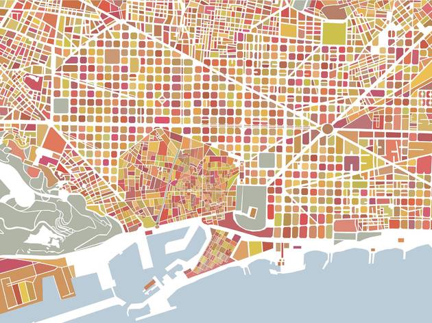 Barcelona map
