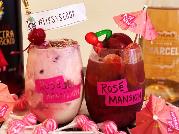 Tipsy Scoop is now delivering boozy ice cream kits for virtual cocktail parties rose