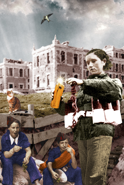Collage de la artista Amaya Lalanda