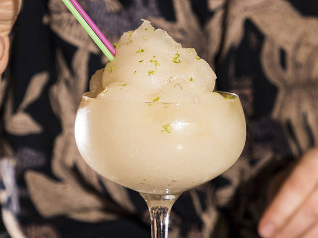 Make Lost Lake’s Daiquiri Frappe at home with just three ingredients Lost Lake, daiquiri frappe, cocktail, frozen cocktail, frozen drink, jaclyn rivas