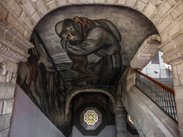 Museo de SAN ILDEFONSO Mural de las escaleras del Museo de SAN ILDEFONSO