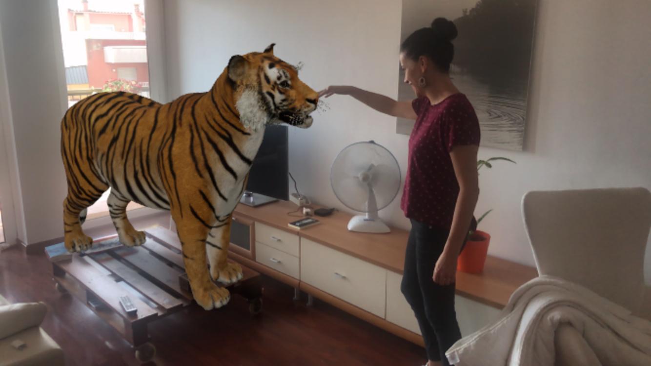 El truco de Google para ver un tiburón o un tigre en 3D en el salón de tu  casa