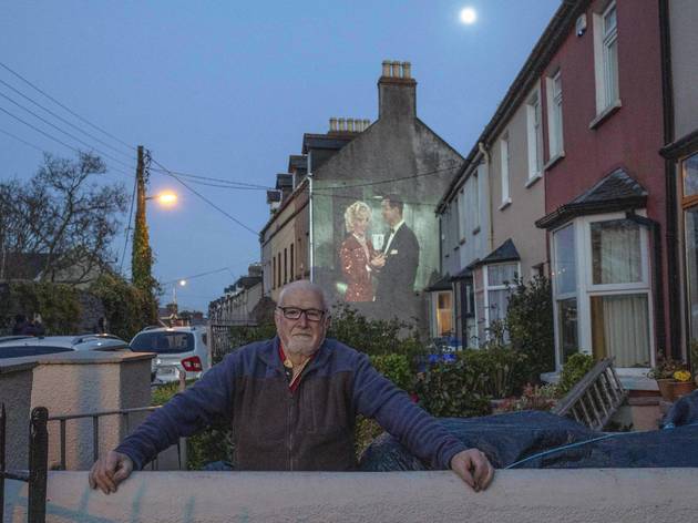 Irish street projecting films Irish street projecting films