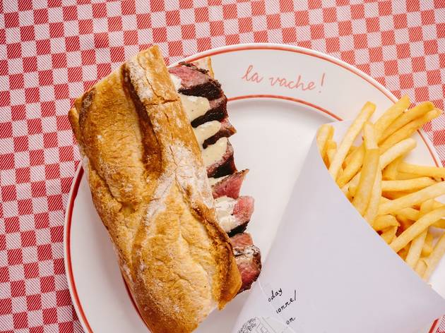 La Vache steak sandwich
