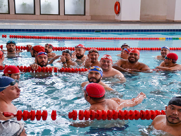 Échate un clavado con el grupo de natación gay Osos al agua