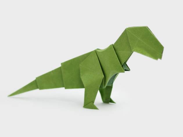 Origami Hobby, Dobrar Papel, Origami, Dinossauro Verde