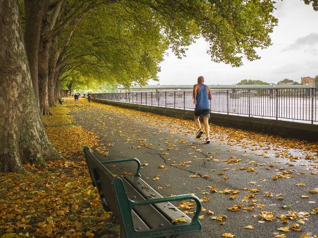 The Thames Path is now partially closed to runners and cyclists thames path runner