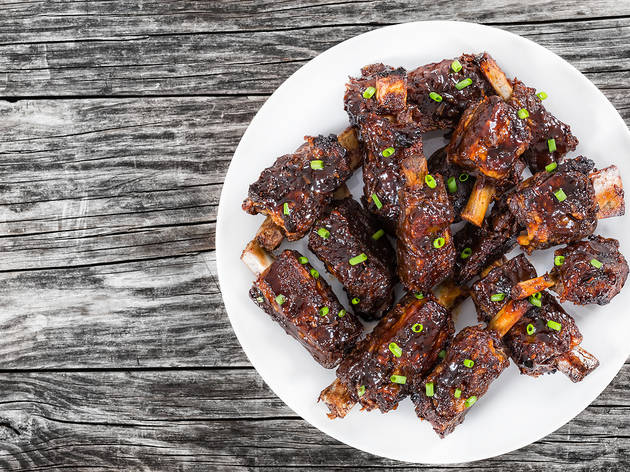 Costillas teriyaki Costillas teriyaki