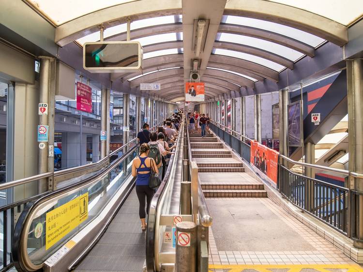 Ride the famous Central to Mid-Levels Escalator