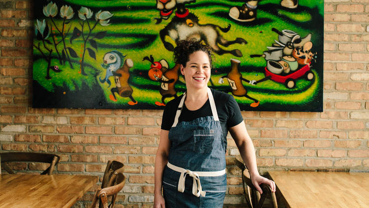 Lucy Hewett, Stephanie Izard, Steph Izard, Izard, girl and the goat, little goat, headshot, chef