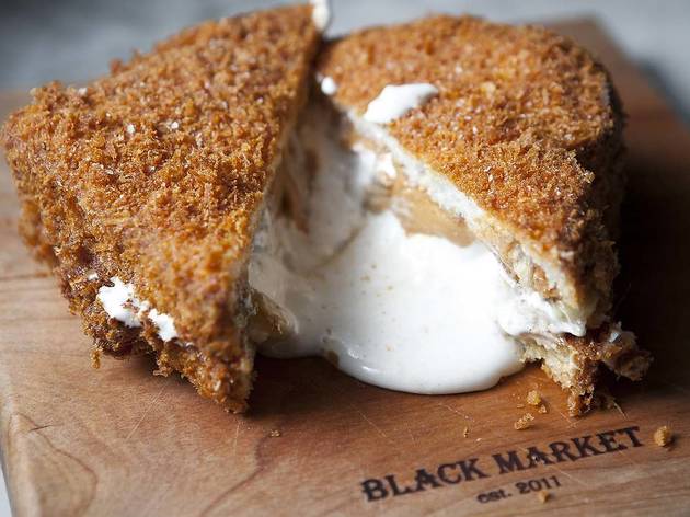 Fluffernutter sandwich at Black Market Liquor Bar