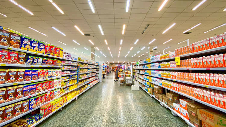 empty grocery store