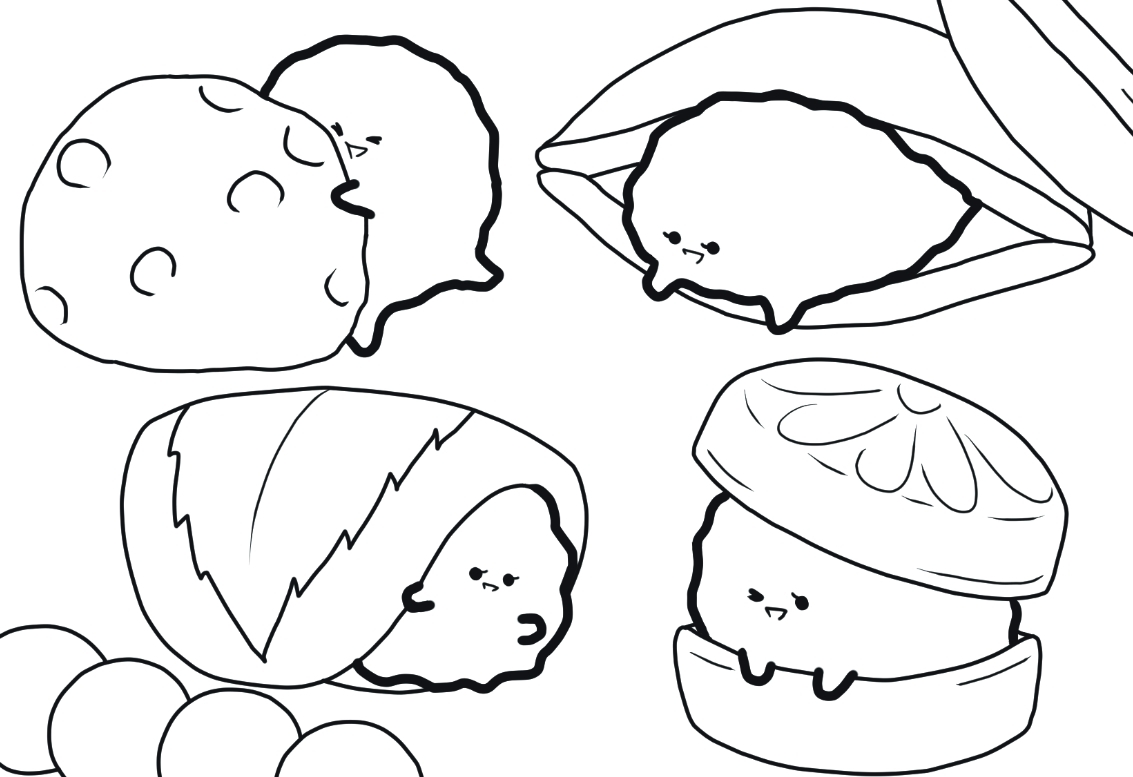 Download Download Free Colouring Pages Featuring Cute Japanese Red Bean Desserts