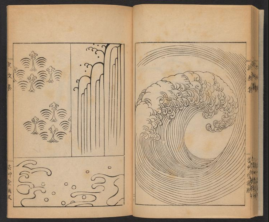 Hamonshu: A Japanese Book of Wave and Ripple Designs (1903