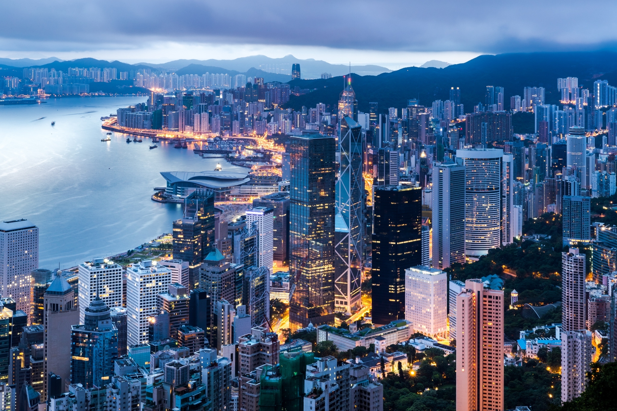 Skyscrapers of hong kong