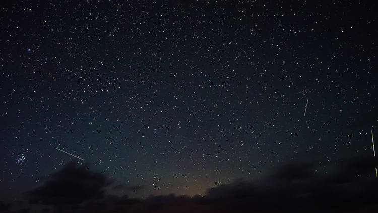 Meteor shower in Estonia in 2016