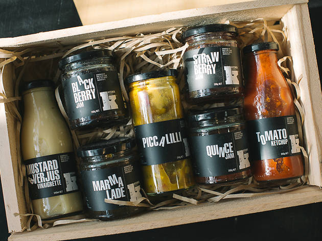 One of Sydney’s favourite chefs is jumping into the home-delivery game A box of jarred condiments like ketchup and piccalilli from Kitchen by Mike