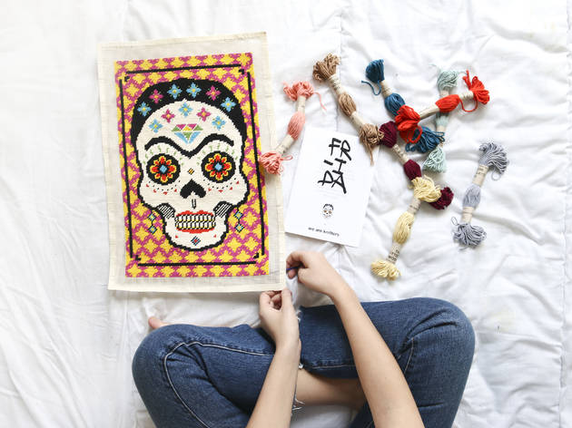 We Are Knitters petit point Frida Frida versión petit point, de We Are Knitters