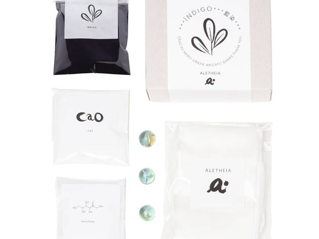 Kit para teñido en seda natural Kit para teñido en índigo en seda natural