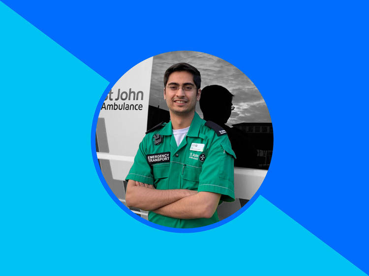 The St John Ambulance volunteer