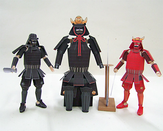 samurai paper model