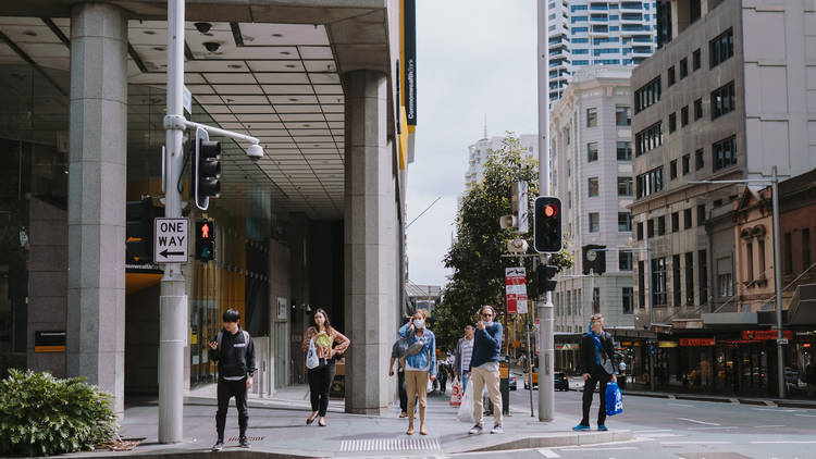 Sydney CBD during Covid-19 shutdown