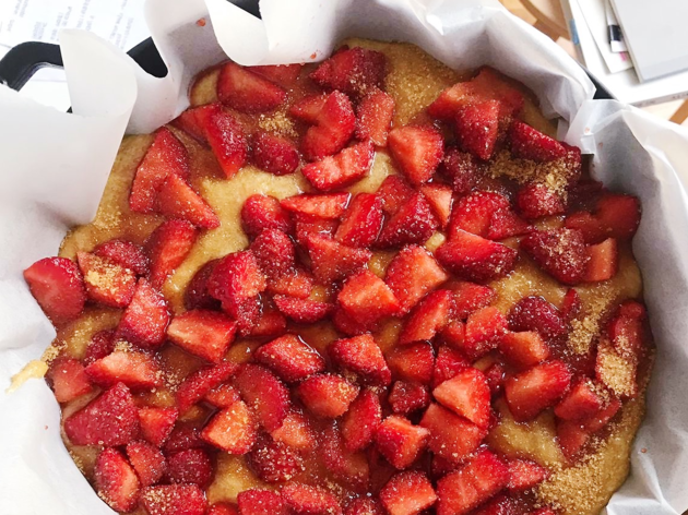 Bizcocho de fresas