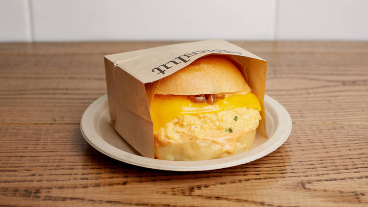 Eggslut’s iconic Fairfax egg sandwich