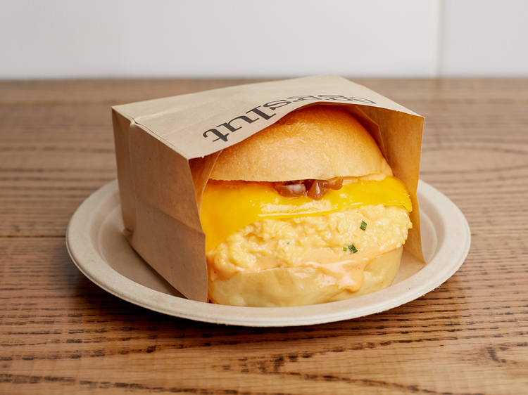 Eggslut’s iconic Fairfax egg sandwich