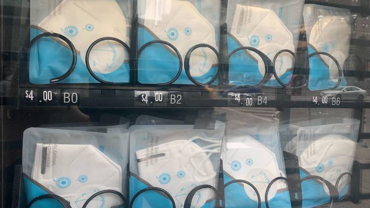 face mask vending machine