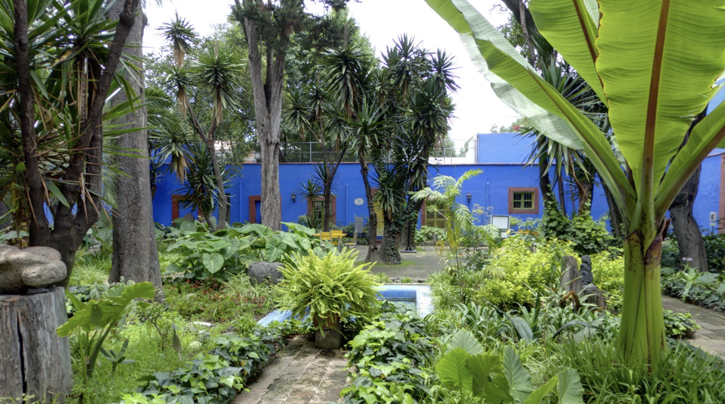 Vista exterior de la casa-museo de Frida Kahlo