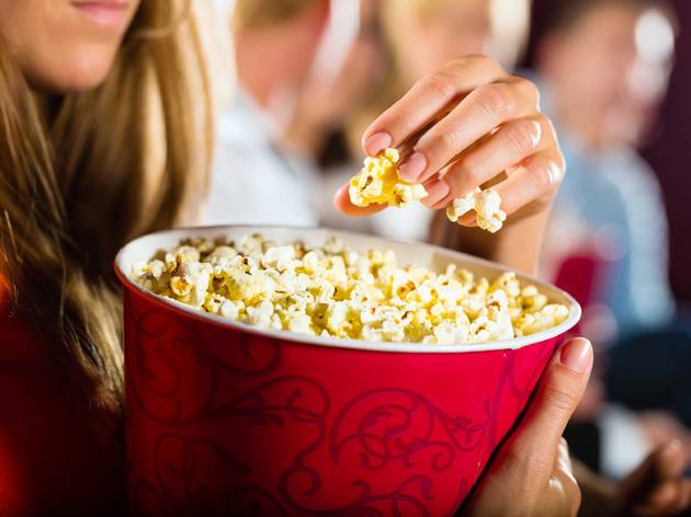 popcorn at a movie theater