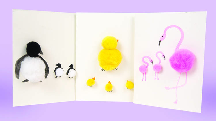 Pom Animals Mother's Day cards