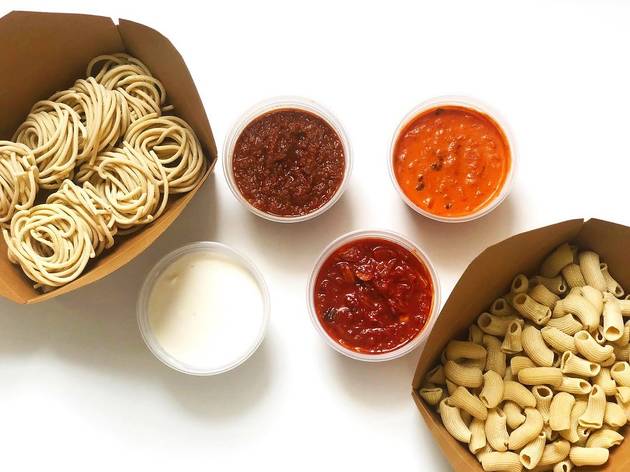 pasta peddler, pasta, ryan poli, noodles, sauce, italian, meal kit