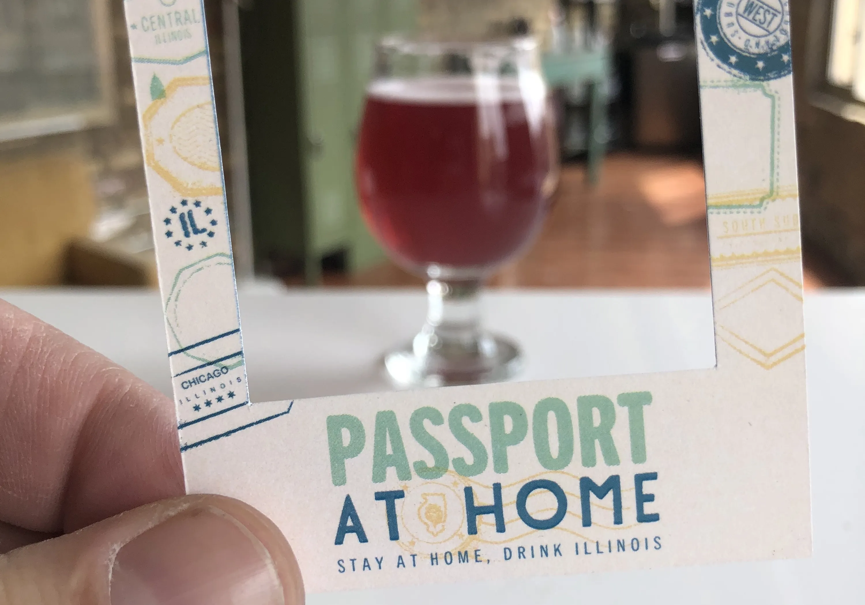 Illinois Craft Brewers Passport at Home frame