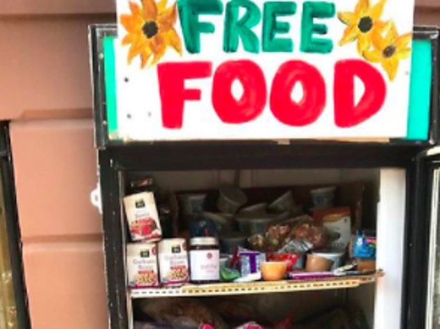 Brooklynites set up fridges filled with free food for hungry neighbors fridge
