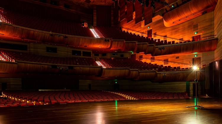 Ghost lights on the Arts Centre Melbourne stages