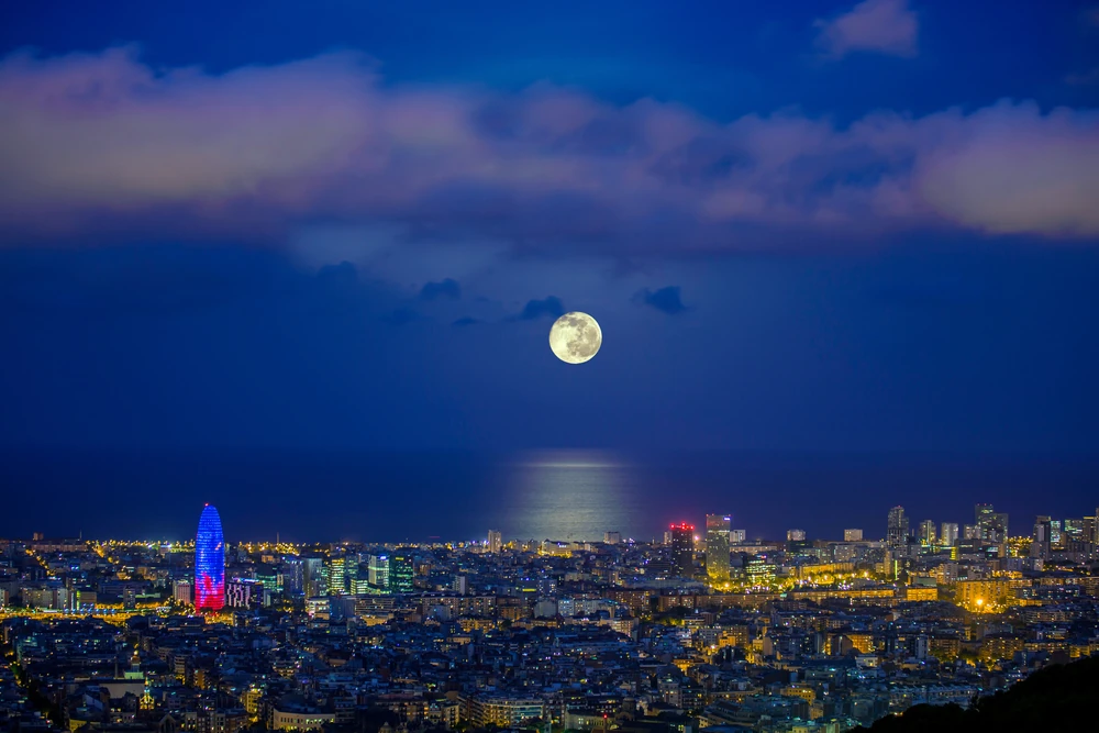 Lluna plena Barcelona