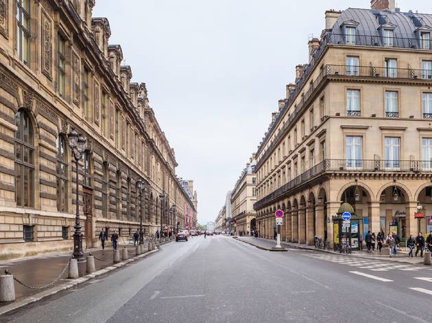 Rue de Rivoli in Paris Rue de Rivoli in Paris