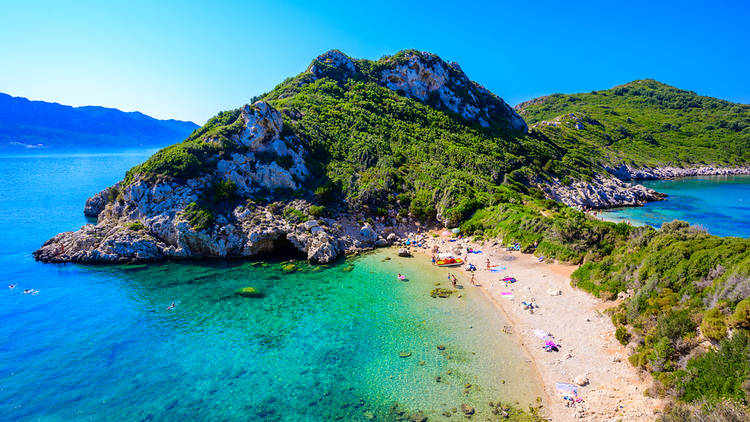 Beach in Corfu 