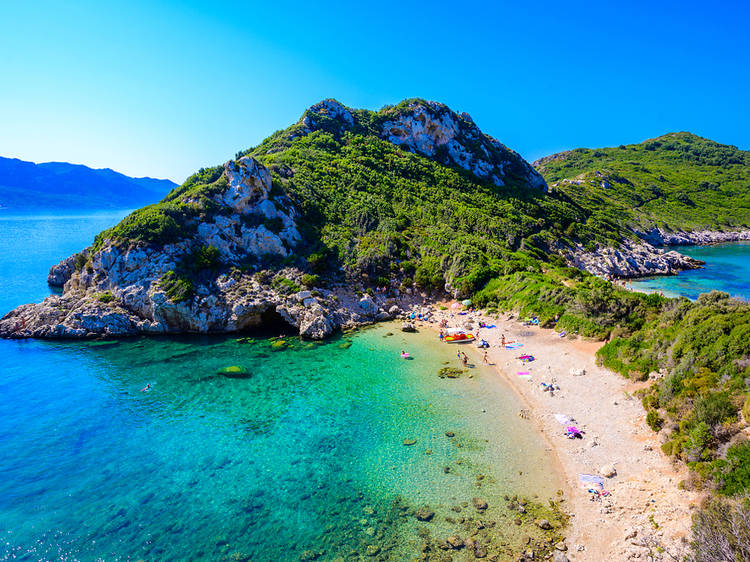 Beach in Corfu 