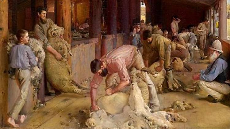 'Shearing the Rams', Tom Roberts 1890