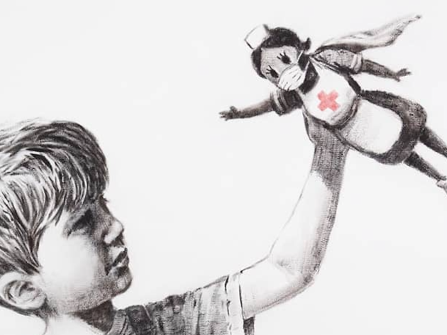 Banksy’s new artwork at Southampton hospital Banksy’s new artwork at Southampton hospital