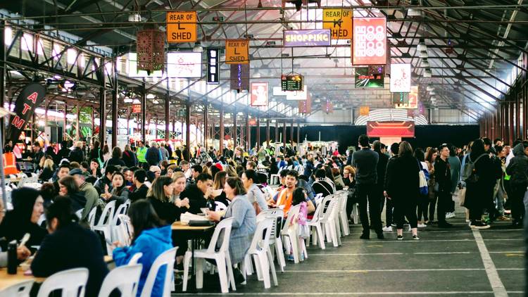 Queen Victoria Market food stalls