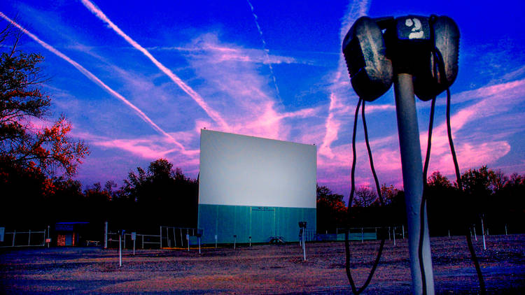 A drive-in cinema