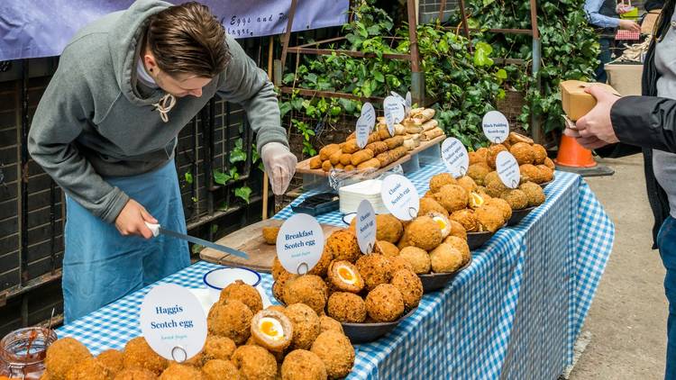 maltby street market stall