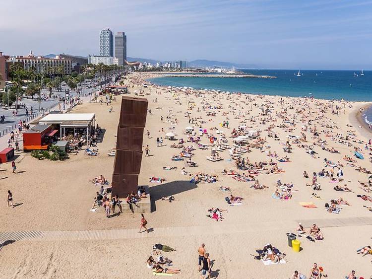 Barcelona opens all its beaches and parks for walks this week