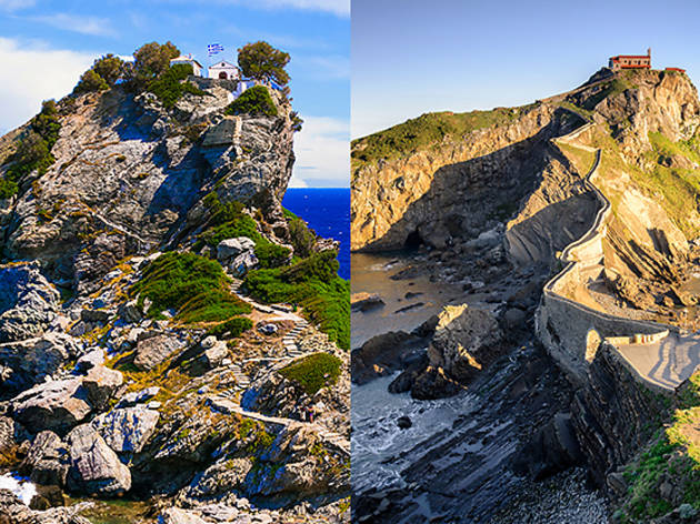 Agios Ioannis vs. San Juan de Gaztelugatxe Agios Ioannis vs. San Juan de Gaztelugatxe