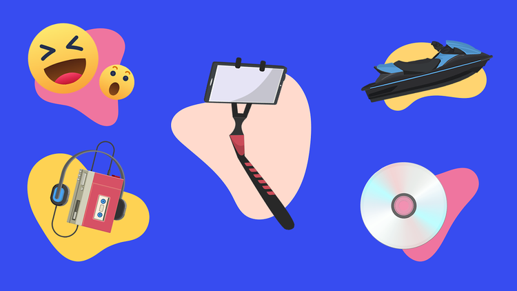 Japanese inventions, emoji, selfie stick, Walkman, jetski, CD
